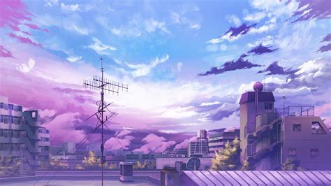 Purple Aesthetic Anime Desktop Wallpapers Wallpaper Cave