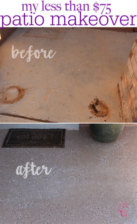Easy Front Porch Makeover Under 75 With Behr Paint Concrete Patio