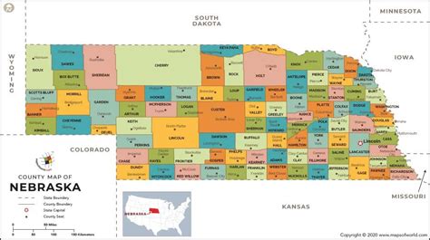 Nebraska County Map Ne County Map