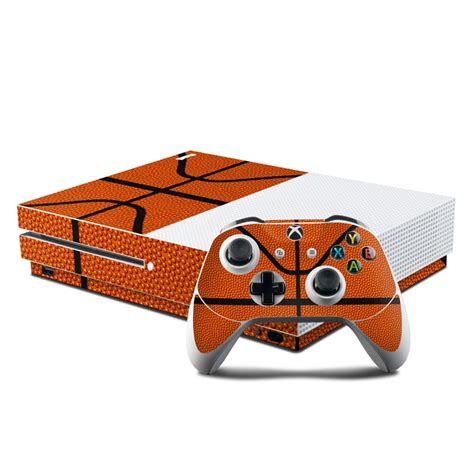 Microsoft Xbox One S Console And Controller Kit Skin Basketball By