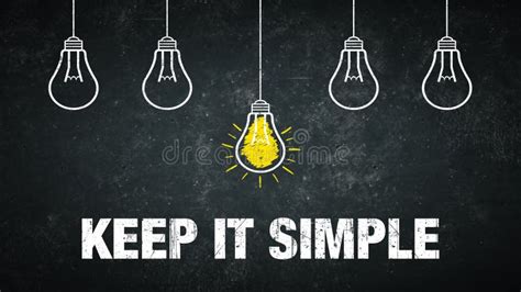 Keep It Simple Stock Illustration Illustration Of Method 147314331