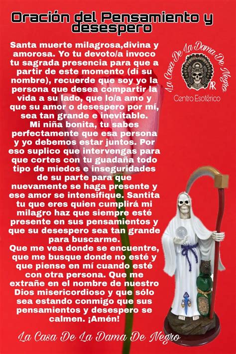 Oracion De La Santa Muerte Para Dominar Un Hombre 🥇 Oración A Santa