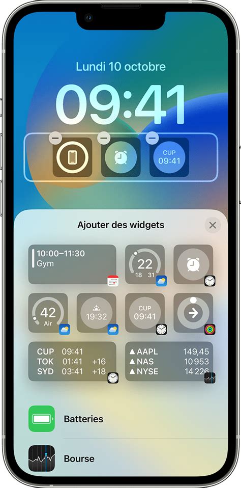 Ajouter Et Modifier Des Widgets Sur Votre Iphone Assistance Apple Fr