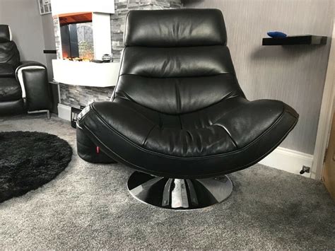 Beautiful lounge chair made in sweden. Black leather swivel chair | in Newcastle, Tyne and Wear ...