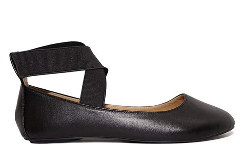 Anna Dana 20 Womens Classic Ballerina Flats With Elastic Crossing