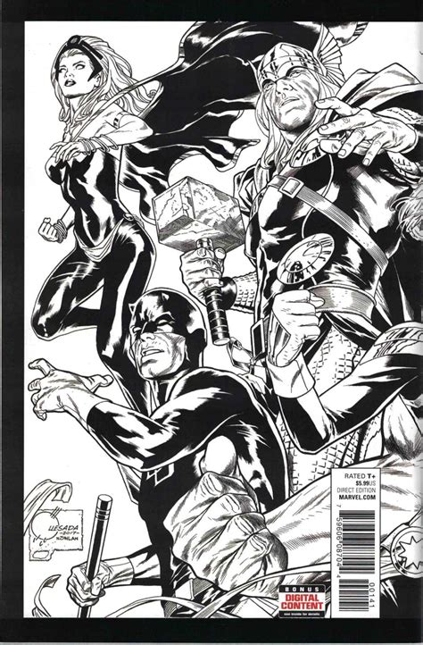 Marvel Legacy #1 1:500 Joe Quesada B&W Wraparound Sketch Variant 2017