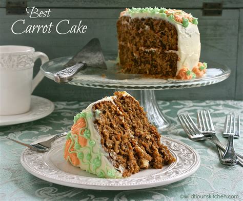 Best Carrot Cake With Cream Cheese Frosting Wildflours