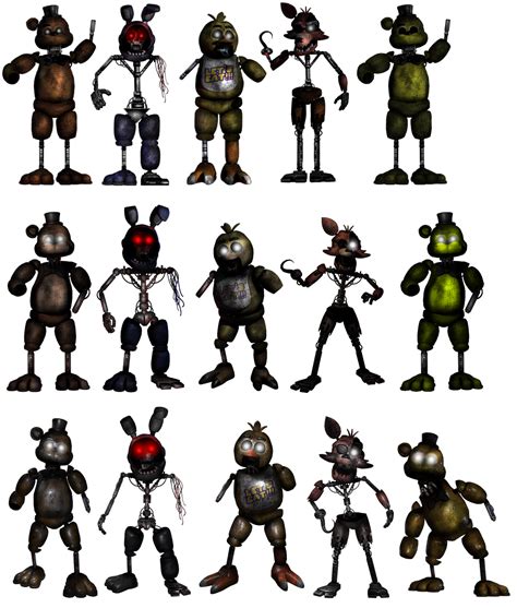 Ignited Classic Animatronics Fnaf 1 Vr And Ar By Springcraft20 On