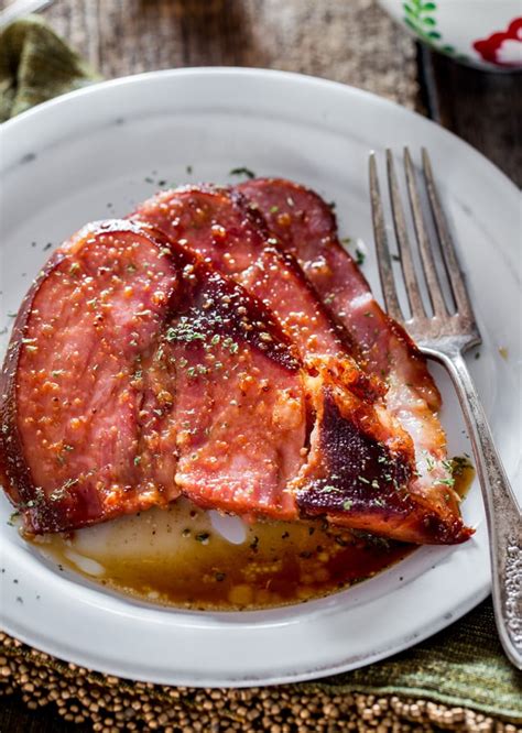 I always use light brown sugar for this recipe, because i like the taste best. Crockpot Brown Sugar Cola Glazed Ham - Jo Cooks