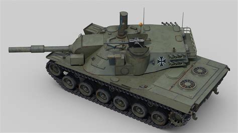 Cold Mbt 70 Tank 3d Model Turbosquid 1564541
