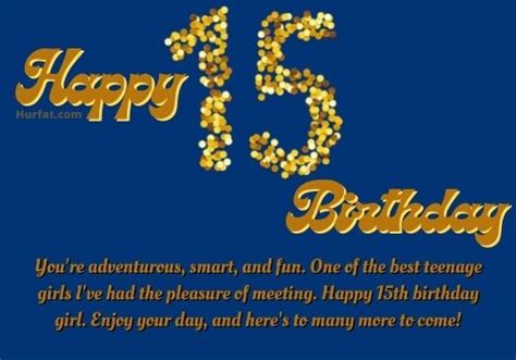 Happy 15th Birthday Wishes 75 Best Birthday Wishes And Messages For A