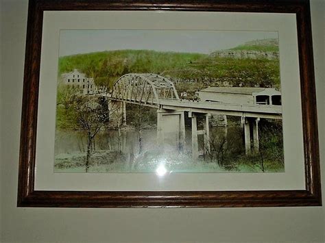 Photo Of Old Camp Nelson Bridge With Hotel Structure Behind It That