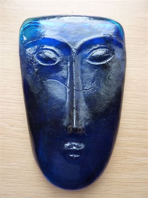 Cobalt Blue Glass Face Head Collectors Weekly