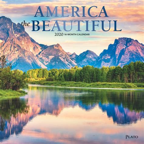 America The Beautiful 2020 Monthly Square Wall Calendar By Plato