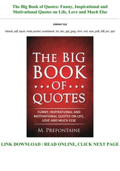 Free Download The Big Book Of Quotes Funny Inspirational And