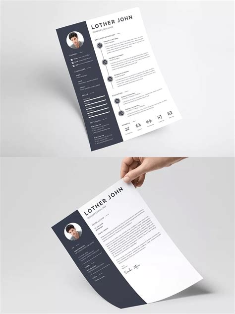 24 Adobe Resume Template Psd For Your Needs