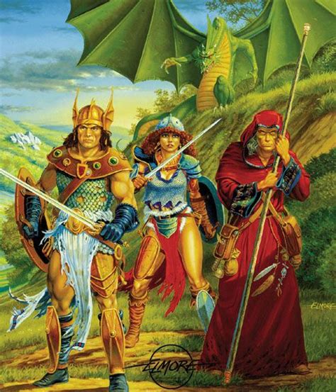Larry Elmore 035 Dragons Of Spring Dawning 1984 High Fantasy