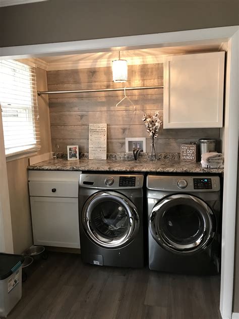 Start a diy laundry room makeover with these creative laundry room organization ideas! Try Reclaimed Wood Accent - Small Laundry Room Ideas ...