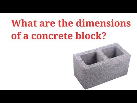 The standard height for a patio door is around 2,090 mm (roughly 6 ft 8). What is the standard size of concrete Block - YouTube