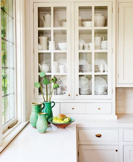 How to decorate upper glass kitchen cabinets. Glass Front Kitchen Cabinets - Traditional - kitchen ...