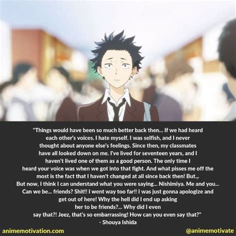 The Most "Touching" Quotes From A Silent Voice (With Images) .