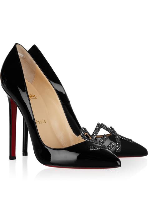Christian Louboutin Sex 120 Patent Leather Pumps In Black Lyst