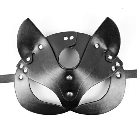 Face Cat Mask Face Mask Leather Cat Mask Bdsm Etsy