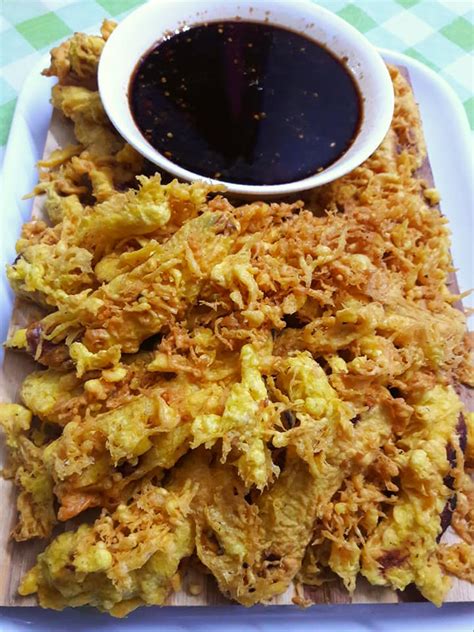 Cara membuat Tepung Menggoreng Pisang yang rangup serta sambal Kicap