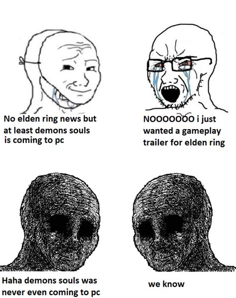 Fans were expecting a more radical departure from the souls games, and this has many questioning the game. No Elden Ring, No Demons Souls : Eldenring
