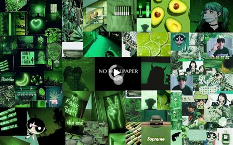 Green Aesthetic Laptop Anime Wallpapers Wallpaper Cave