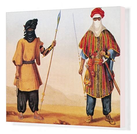 20x16 Inch 50x40cm Ready To Hang Box Canvas Print Tuaregs 1821