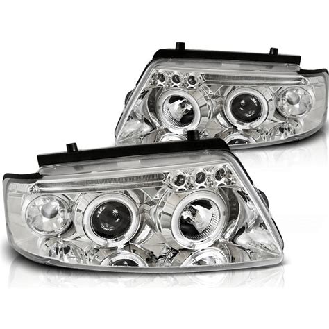 Scheinwerfer Angel Eyes Led Chrom Passt Für Vw Passat 3b B5 Ab 96 00