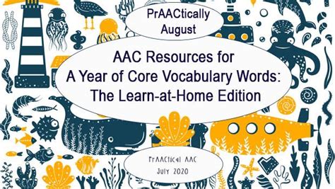 Praactically August Aac Resources For A Year Of Core Vocabulary Words