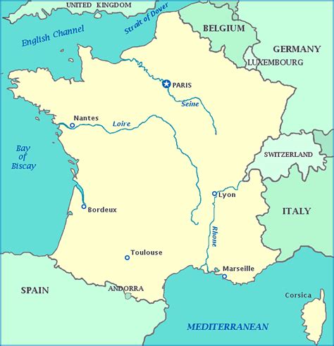 France, germany, netherlands, switzerland &c. Map of France, Belgium, Germany, Switzerland, Italy, Spain ...