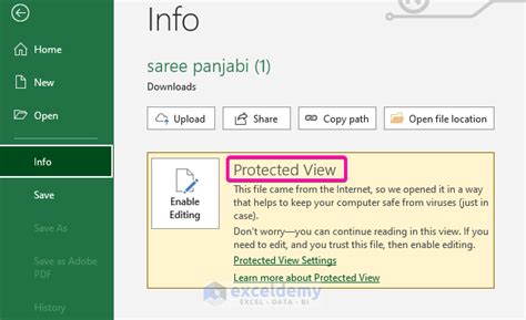 Solved Excel Protected View Office Has Detected A Problem With This File