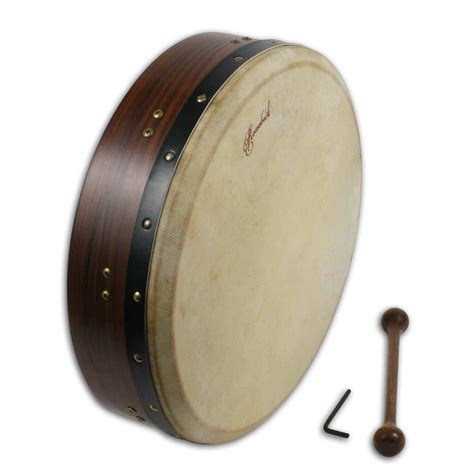 Bodhran 14 Inch Tunable Rosewood The Celtic Croft
