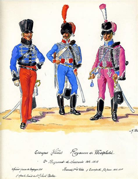 1812 1813 2e de Hussards Guerres napoléoniennes Guerrière Empire