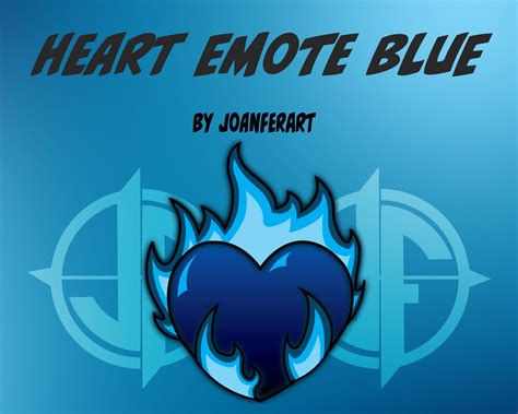 Twitch Heart Blue Emote Etsy