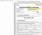 Pictures of Winner Claim Form