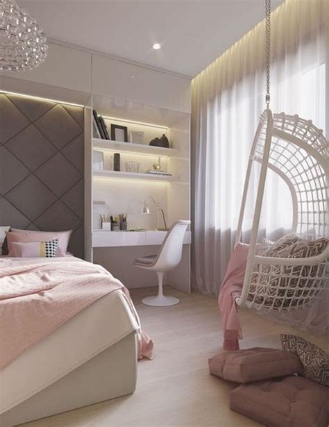 See more ideas about bedroom chair, small chair for bedroom, small bedroom. modern-cozy-girl-bedroom-with-hanging-chairs | HomeMydesign