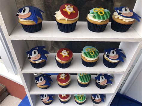 Sonic The Hedgehog Cupcakes Sonic Birthday Cake Sonic Party Sonic