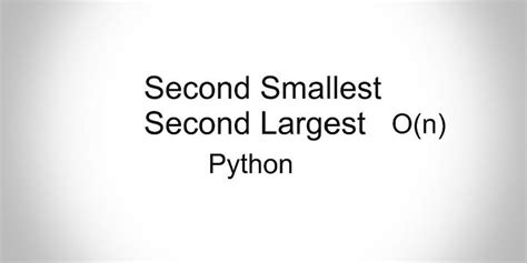 Write A Python Program To Find The Second Smallest Number In A List
