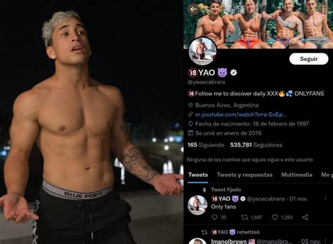 Yao Cabrera revolucionó Twitter por compartir contenido sexual