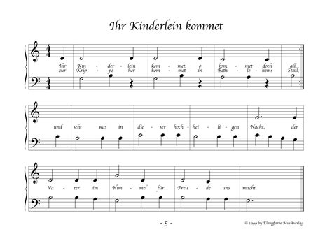 Klangfarbe Musikverlag Noten Shop - Morgen kommt der Weihnachtsmann