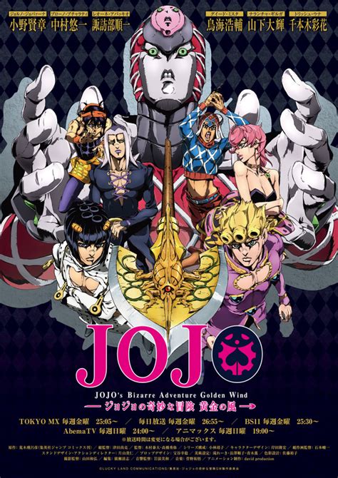 Jojos Bizarre Adventure Anime Visual Is Ready For Golden Wind Part Two