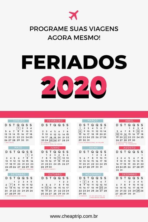 Feriados 2020 Calendário Completo Programe Sua Viagem Já Assuntos