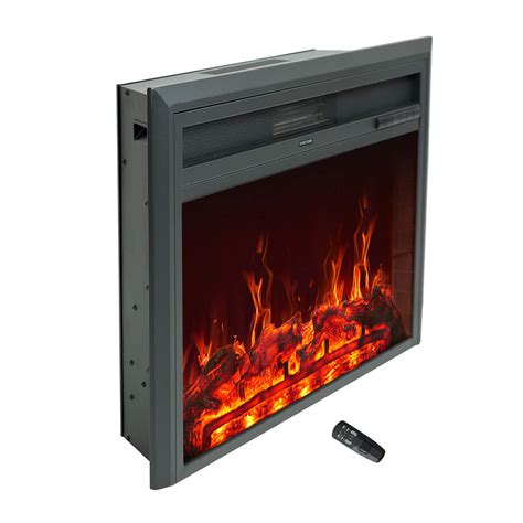 C Hopetree 32 Inch Wide Electric Fireplace Insert Portable