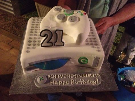 Xbox One Birthday Cake Controller And Console First Birthday Cakes