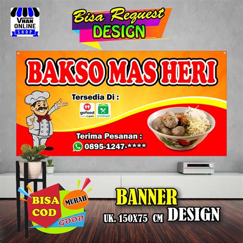 Spanduk Banner Bakso, Bakso Mie Ayam Bagus Keren Murah | Lazada Indonesia