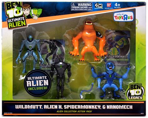 Bandai Toys Ben 10 Ultimate Alien Alien Collection Action Pack 2